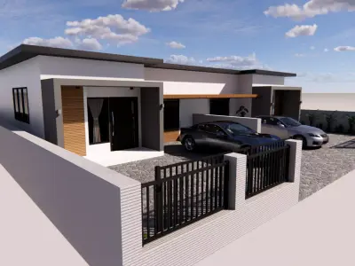 Duplex House Design 3D model