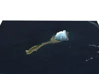 Jan Mayen Island 3D model