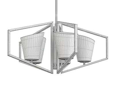 OBLIQUE CHANDELIER Low-poly 3D model
