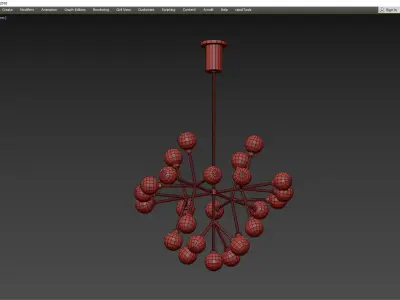 MARA CHANDELIER Low-poly 3D model