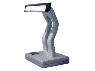 Table lamp with bones for animation and interiors Low-poly 3D model