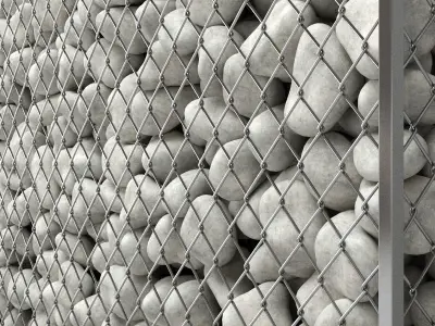 Gabion pebble 3D model