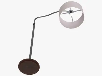 Floor Lamp Low-poly 3D model 14