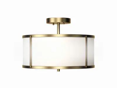 Aaru Fabric Semi Flush Mount MK5 3D model