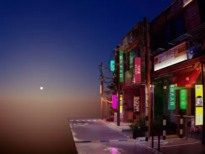 Tokio street 2 3D model