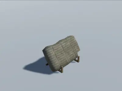 Mesopotamia Babylon Furniture Low-poly 3D model