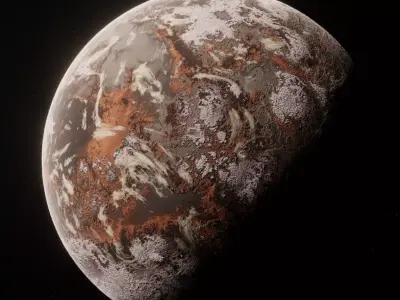 Planet Space Ready to game  Low-poly 3D model purchase