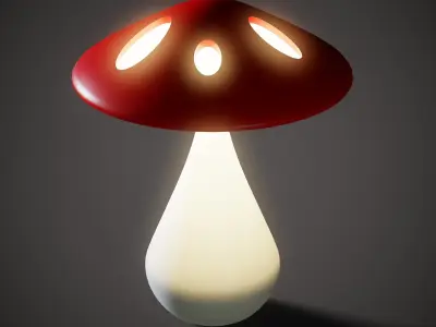 Mushroom Night Light 3D model