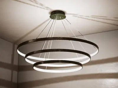 Modern Chandeliers 10 Assets Low-poly 3D model