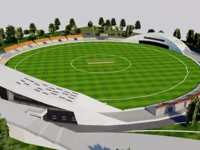 Guanggong International Cricket Stadium - China 3D model