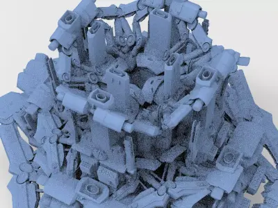 Advanced Ancient Civilization Ship architecture 16 3D model