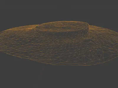 Photorealistic 3D scan of manhole Hatch cover Sewer Manhole Low-poly 3D model