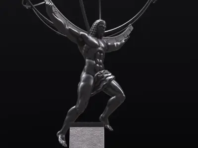 Atlas Statue 