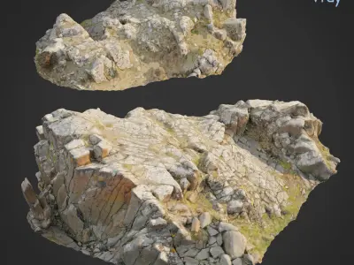Cliff pack H bundle 3D model