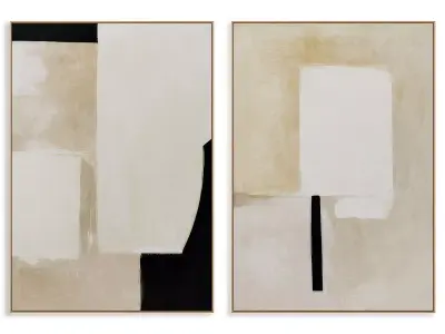 Abstract Painting Frame set 3D model 572