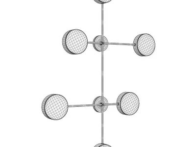 MINCHEN SCONCE Low-poly 3D model