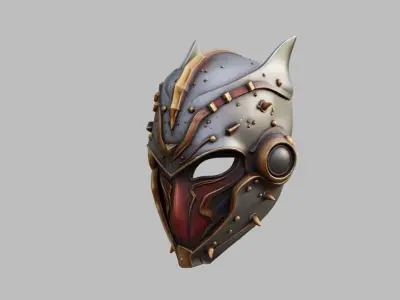 Sci Fi Knight Mask 3D model