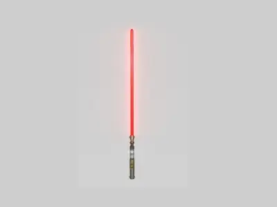 Star Wars Lightsaber 01 Red - SciFi Character Weapon Low-poly 3D model