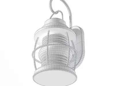 Classic Wall Exterior Lamp 3D Model 3D model