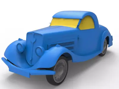 Peugeot 401 1934 Classic Car 3D print model