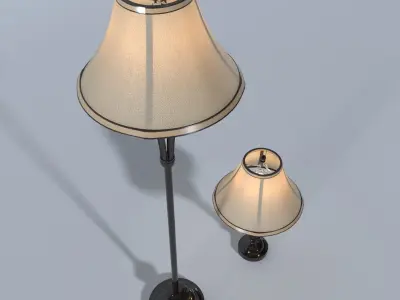 Lamp collection - floorlamp tablelamp 3D model