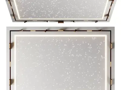 ceiling light 001 Low-poly 3D model