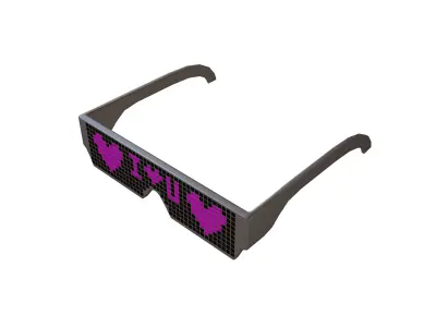 Future Technology Glasses v2 009 Low-poly 3D model