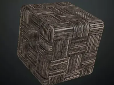 Natural Knotted Pine Wood Planks PBR Seamless Texture