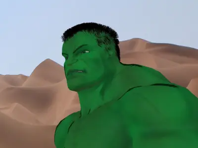Hulk Rigged and Animated 2018 Low-poly 3D model