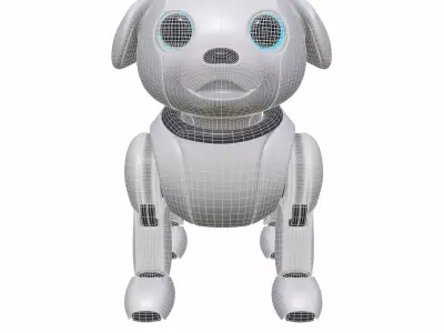 Semi Realistic Robot Dog 3D model