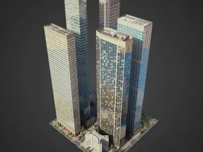 City District H1-H7 3D model