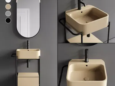 Axa Cosa Vanity Unit Set 1 3D model