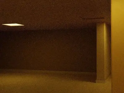 Escape to the Backrooms Low-poly 3D model