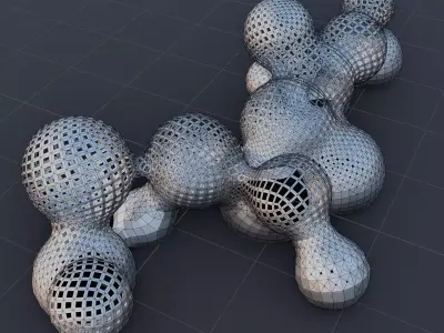 Simple Universal Organic Blob Sculptures Pack Low-poly 3D Low-poly 3D model purchase