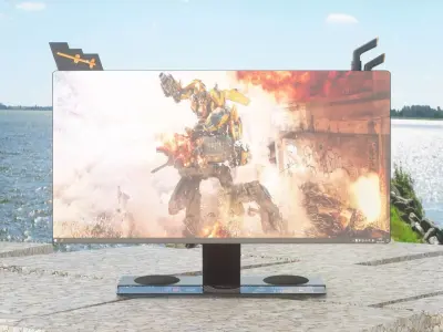 Sci-FiComputer monitor pc Screen OLED 3D model