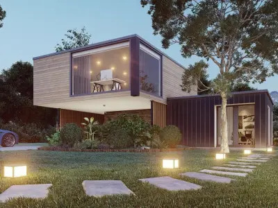 Lumion exterior animation Low-poly 3D model