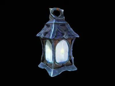 mystical stylized lantern 3D model