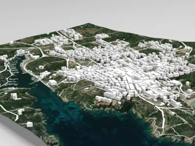 Lungoni Santa Teresa Gallura Sardinia Italy 3D model
