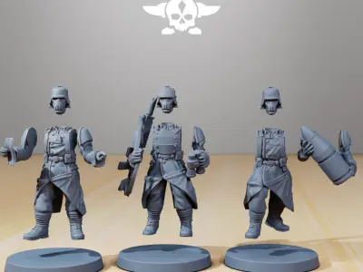 GrimGuard Artillery 3D print model