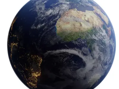 Earth Low-poly 3D model