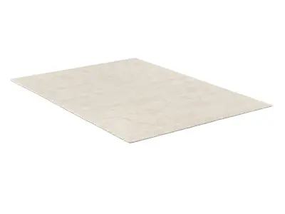 KAVNI HAND-KNOTTED WOOL and SILK RUG 3D model