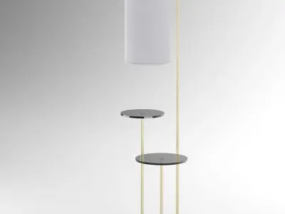 Deco Shelf Floor Lamp 3D model