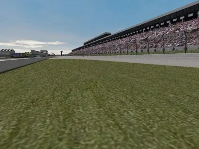 Pocono Raceway Game Ready Low-poly 3D model