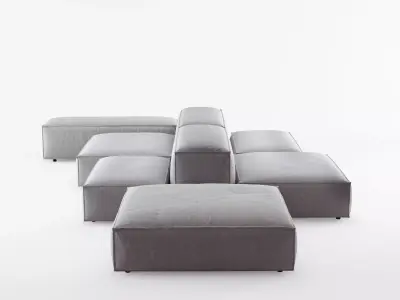 Extrasoft sofa system 3D model