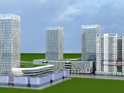 Cityscape 9 3D model