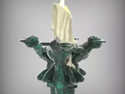 Gothic Candelabra Free 3D model