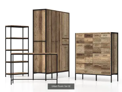 Urban Rustic Sets  3D Model Pack