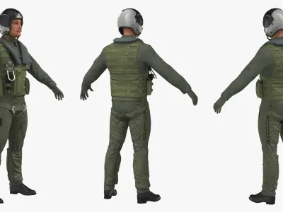  Tactical Pilot Suit Without Oxygen Mask 