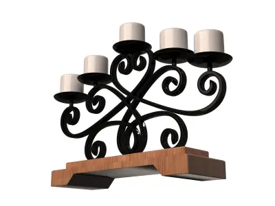 Candlestick Holder Low-poly 3D model