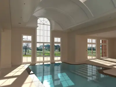 Two Indoor Pools 3D model